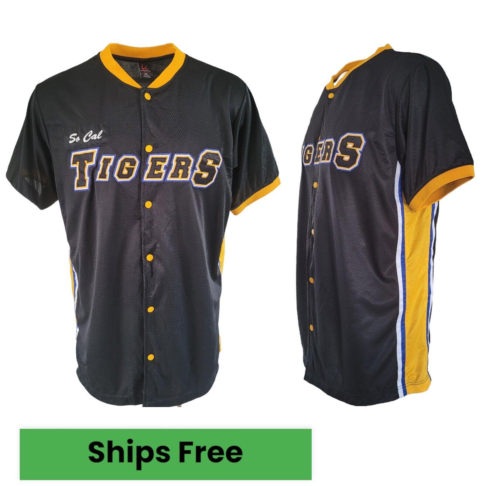 Detroit Tigers XL Baseball Jersey - Black, XL Size, High-Quality Craftsmanship-USASTARFASHION