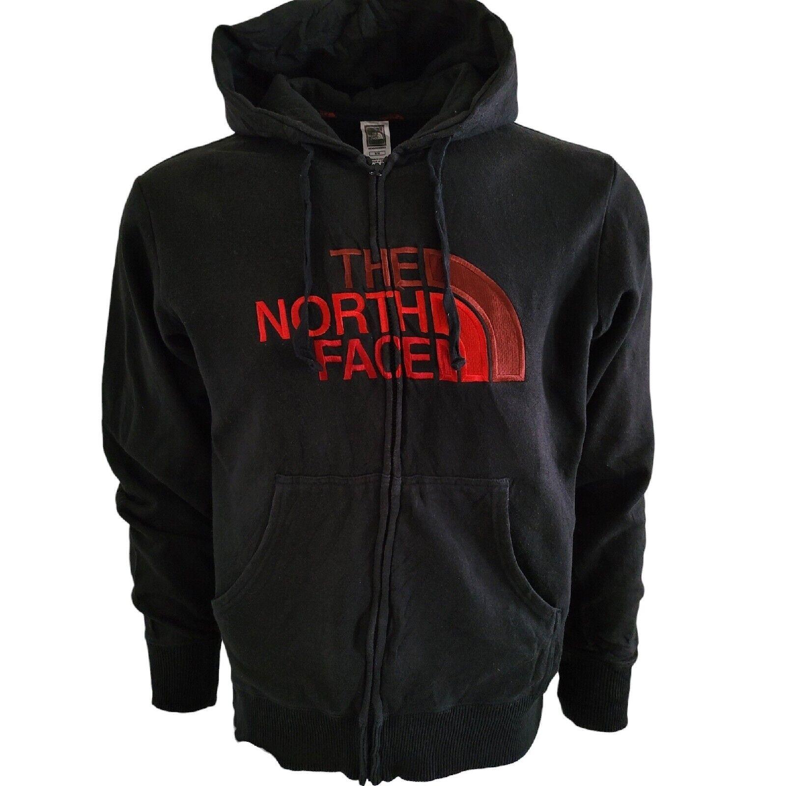 The North Face Men's Hoodie - Medium, Full Zip, Black, Grade A-USASTARFASHION