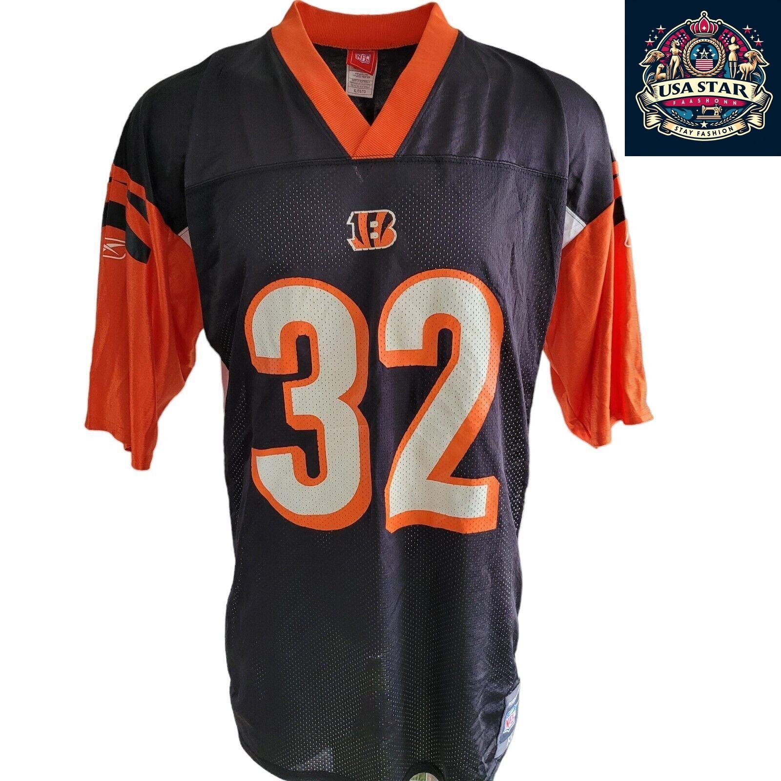 Denver Broncos Jersey R. Johnson #32 - Authentic NFL Reebok XL Game Day Apparel for Fans - USASTARFASHION