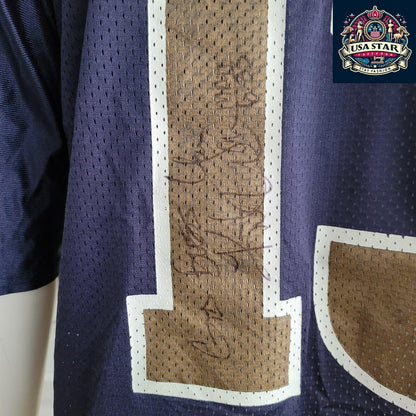 Signed Kurt Warner Jersey #13 St. Louis Rams Vintage Puma Size L - Unique NFL Memorabilia - USASTARFASHION