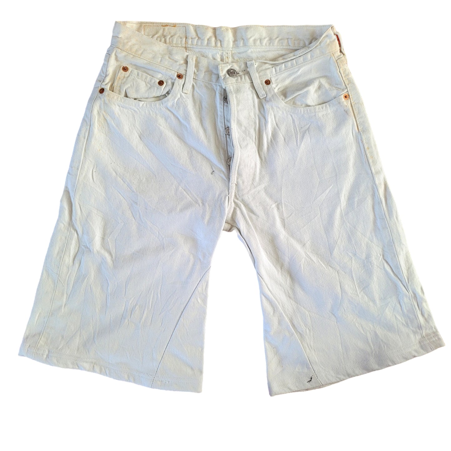 Levi's 550 Relaxed Fit Jorts - White Denim W36-USASTARFASHION