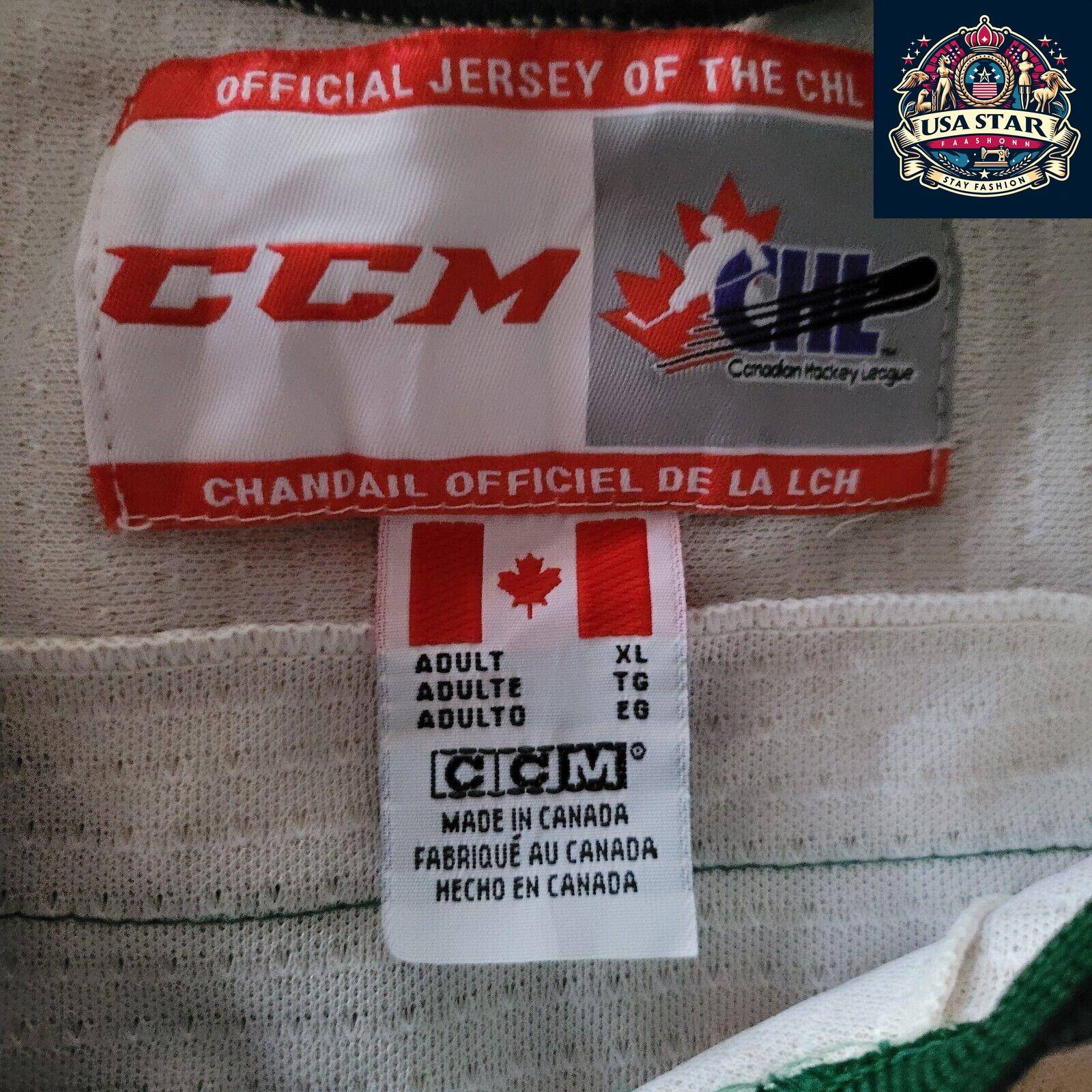 Official CCM Canadian Hockey League Jersey, Juulsen #3, Men's XL - High-Quality & Comfortable - USASTARFASHION