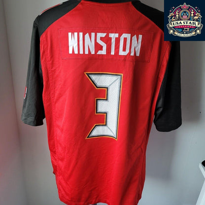 Jameis Winston #3 Nike On Field XL Tampa Bay Buccaneers Jersey - Pre-Owned Quality - USASTARFASHION