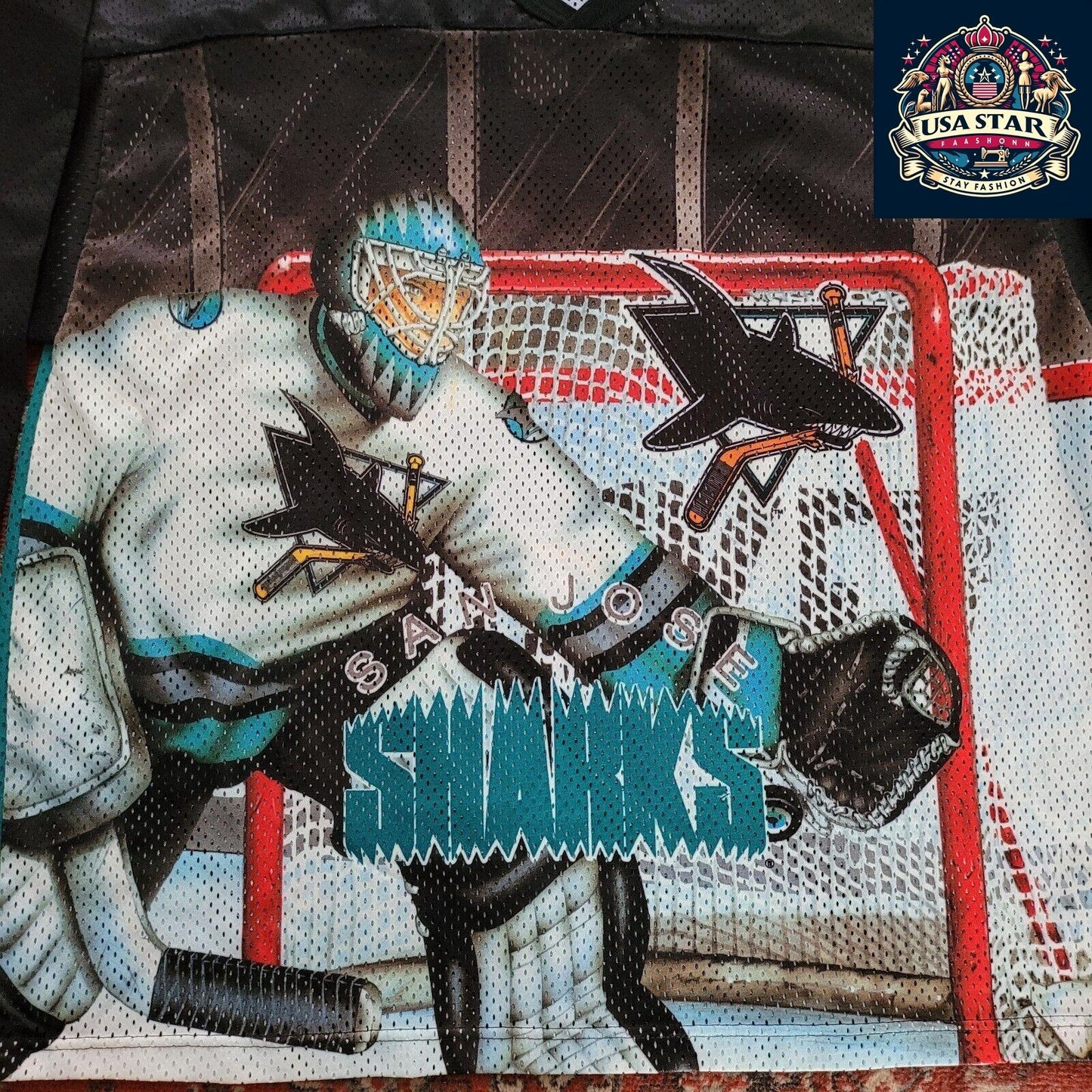 🏒 Vintage Authentic Men's CCM San Jose Sharks Hockey Jersey - Size XL, Made in - USASTARFASHION