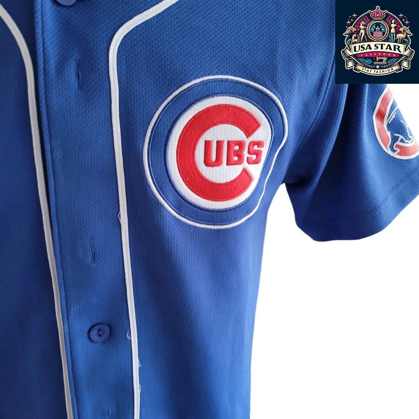 Majestic Chicago Cubs Youth Jersey #1 Fukudome - Comfortable Fit, Durable Design, Size L - USASTARFASHION