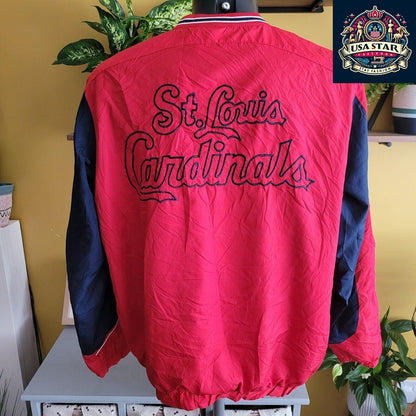 St Louis Cardinals Jacket Size L, Lightweight Soft Fabric, Iconic Team Logo, Comfortable Fit - USASTARFASHION