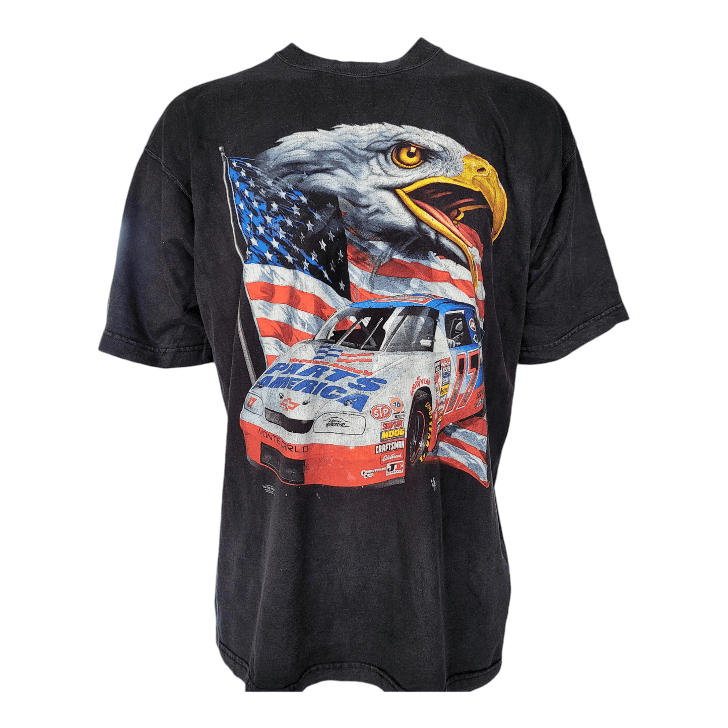 Darryl Waltrip NASCAR T-Shirt XXL Vintage Fruit of the Loom USA Racing Tee #17 E