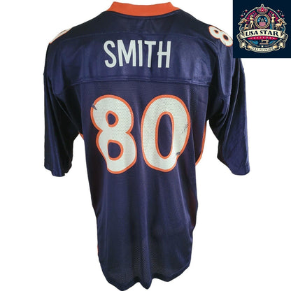 Reebok Broncos Jersey #80 Smith XL - Authentic, Lightweight, Breathable NFL Design for Fans - USASTARFASHION