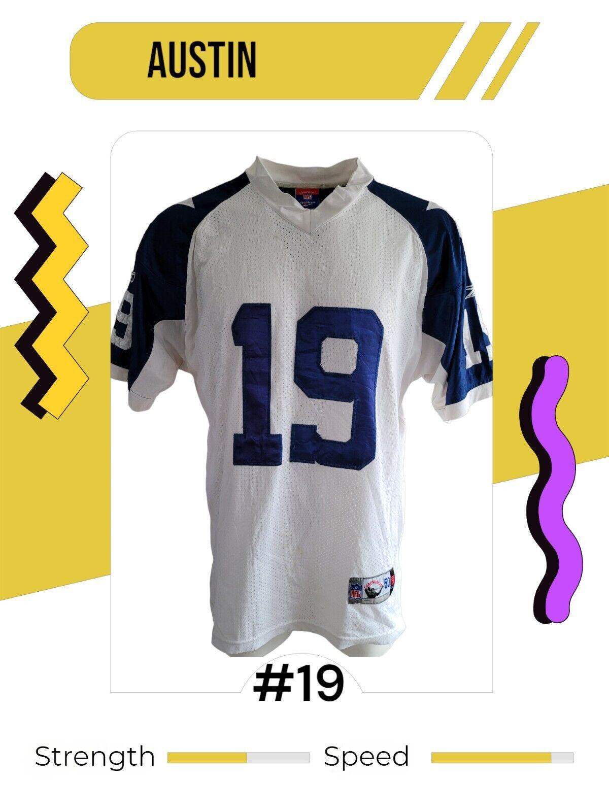 NFL Reebok Dallas Cowboys 'Austin' Throwback Jersey - Size 50/L-USASTARFASHION