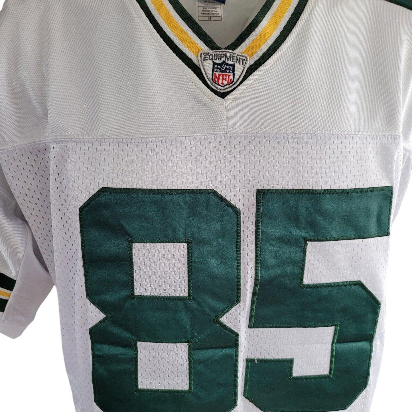 Green Bay Packers #85 Greg Jennings Reebok Authentic NFL Jersey - Size 56-USASTARFASHION