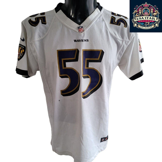 Baltimore Ravens Jersey Terrell Suggs #55 Youth XL - Authentic Black/Purple NFL Gear - USASTARFASHION