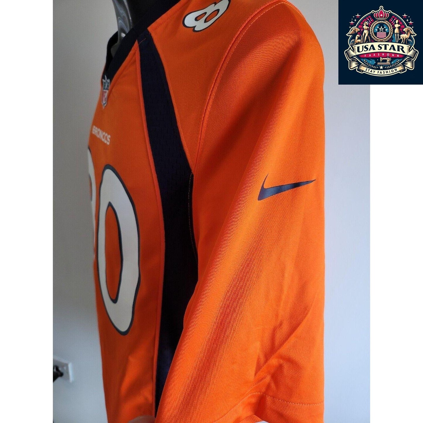 Authentic Nike Thomas #80 Denver Broncos Elite Limited NFL Jersey - Size S, Grade A Condition - USASTARFASHION