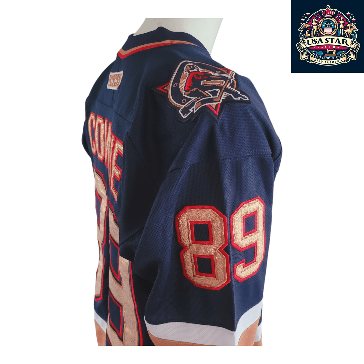 Edmonton Oilers Jersey Mike Comrie CCM #89 Adult Medium Lightweight Air-Knit Fabric - USASTARFASHION