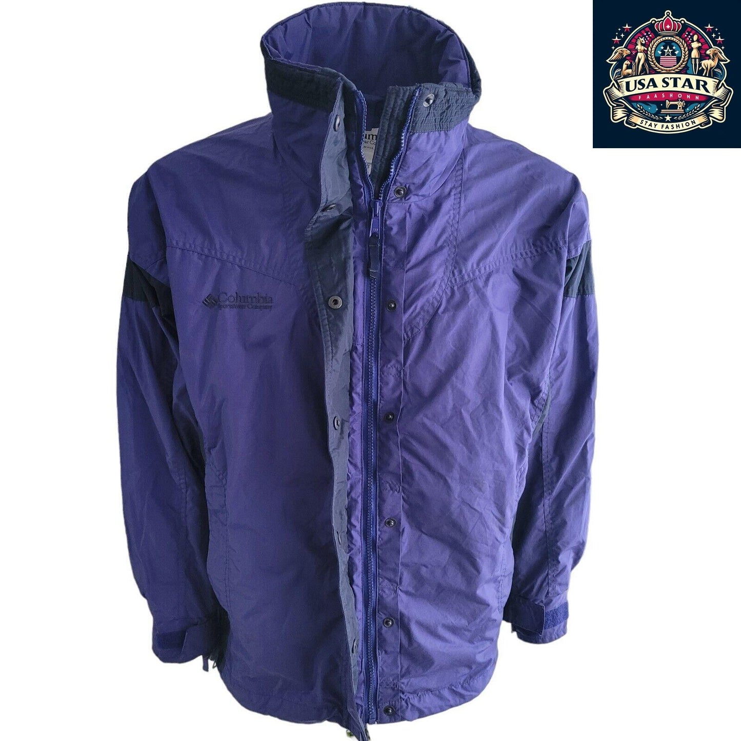 Columbia Bugaboo Purple Jacket for Women - Waterproof, Stylish, Durable Winter Wear, Size L - USASTARFASHION