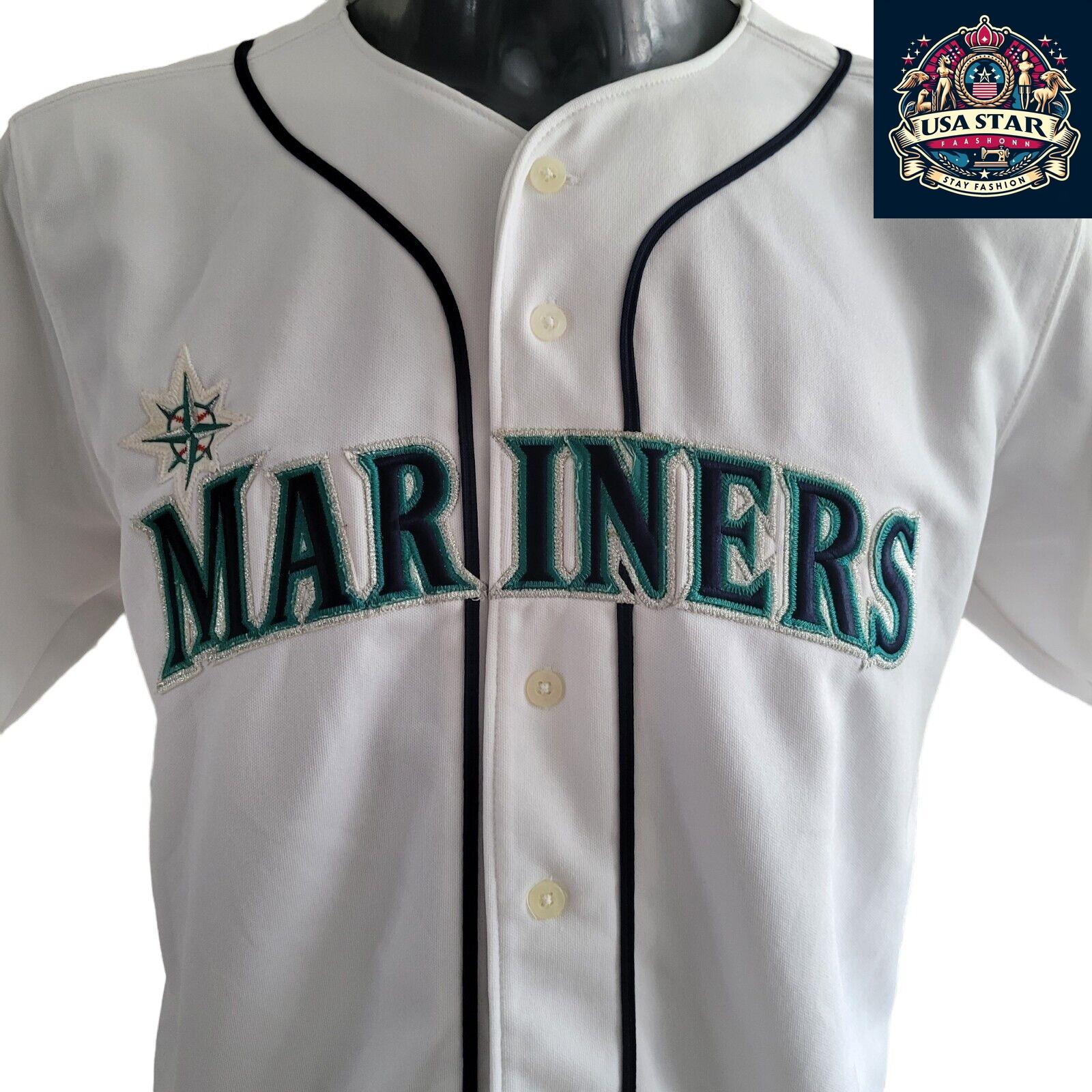 Youths Seattle Mariners Baseball Jersey By Russell  Athletic ICHIRO #51 Size M - USASTARFASHION