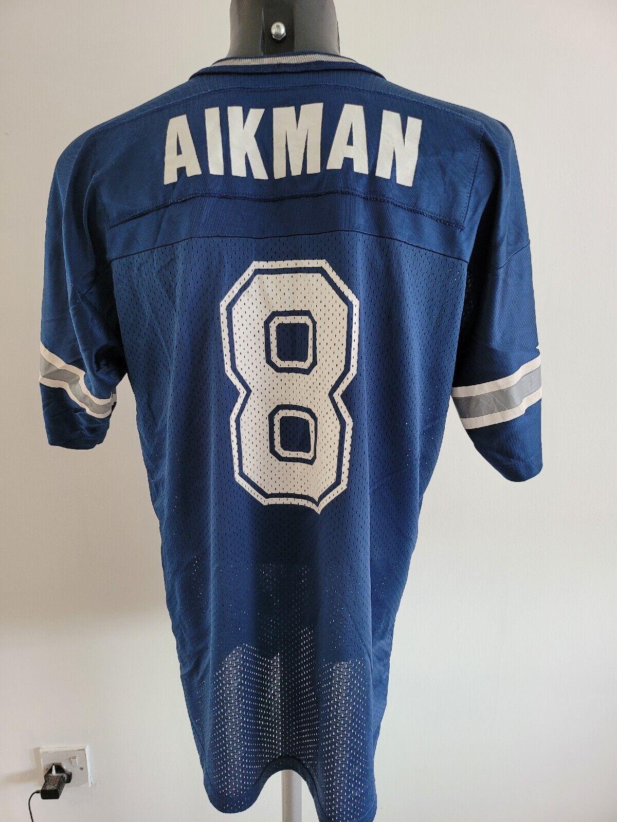 Authentic Dallas Cowboys Troy Aikman #8 NFL Champion Jersey - Size Medium-USASTARFASHION