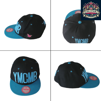 YMCMB Snapback Hat - Iconic Hip Hop Snapback Cap with Adjustable Fit - One Size Fits All - USASTARFASHION