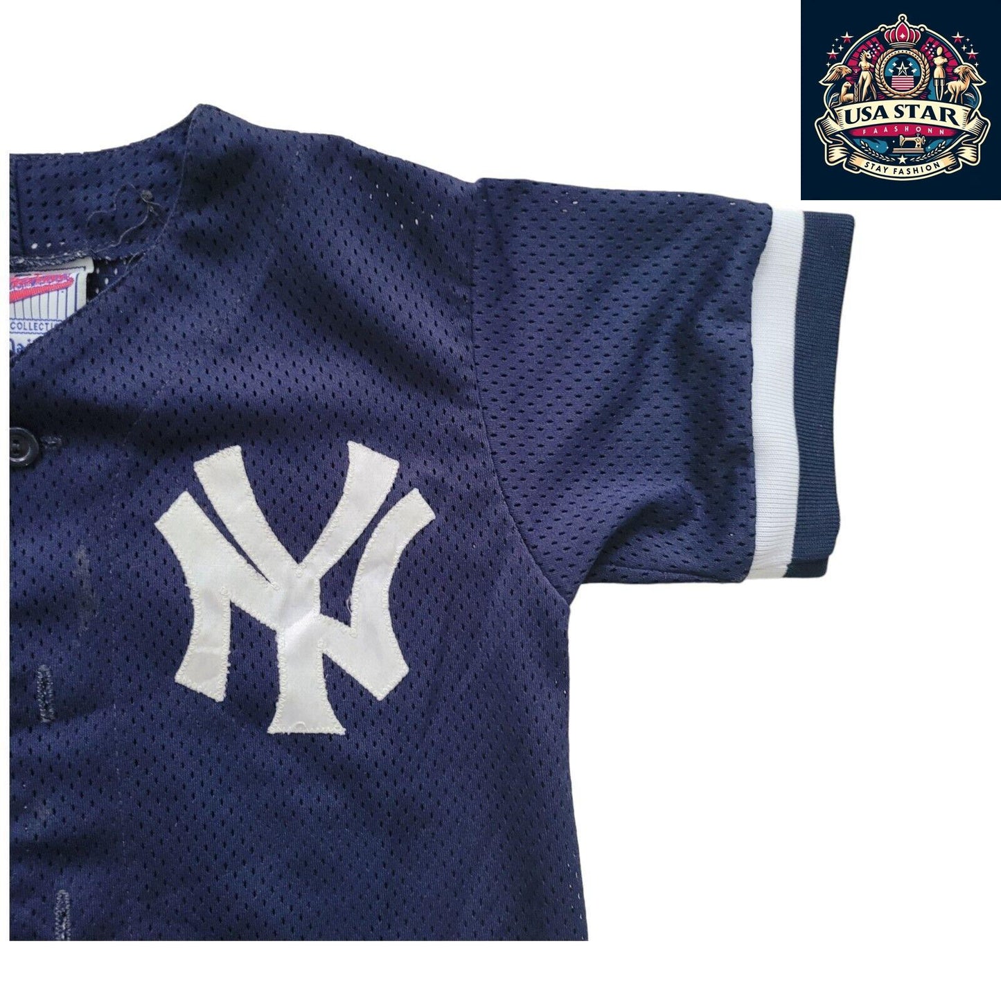 Derek Jeter Youth T-Shirt, New York Yankees #2 Design, 100% Cotton, Size Small for Young Fans - USASTARFASHION