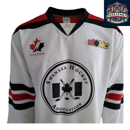 FORCE McDONALD Adult Size M Swansea Hockey Jersey with Team Canada Logos, Comfortable Fit - USASTARFASHION