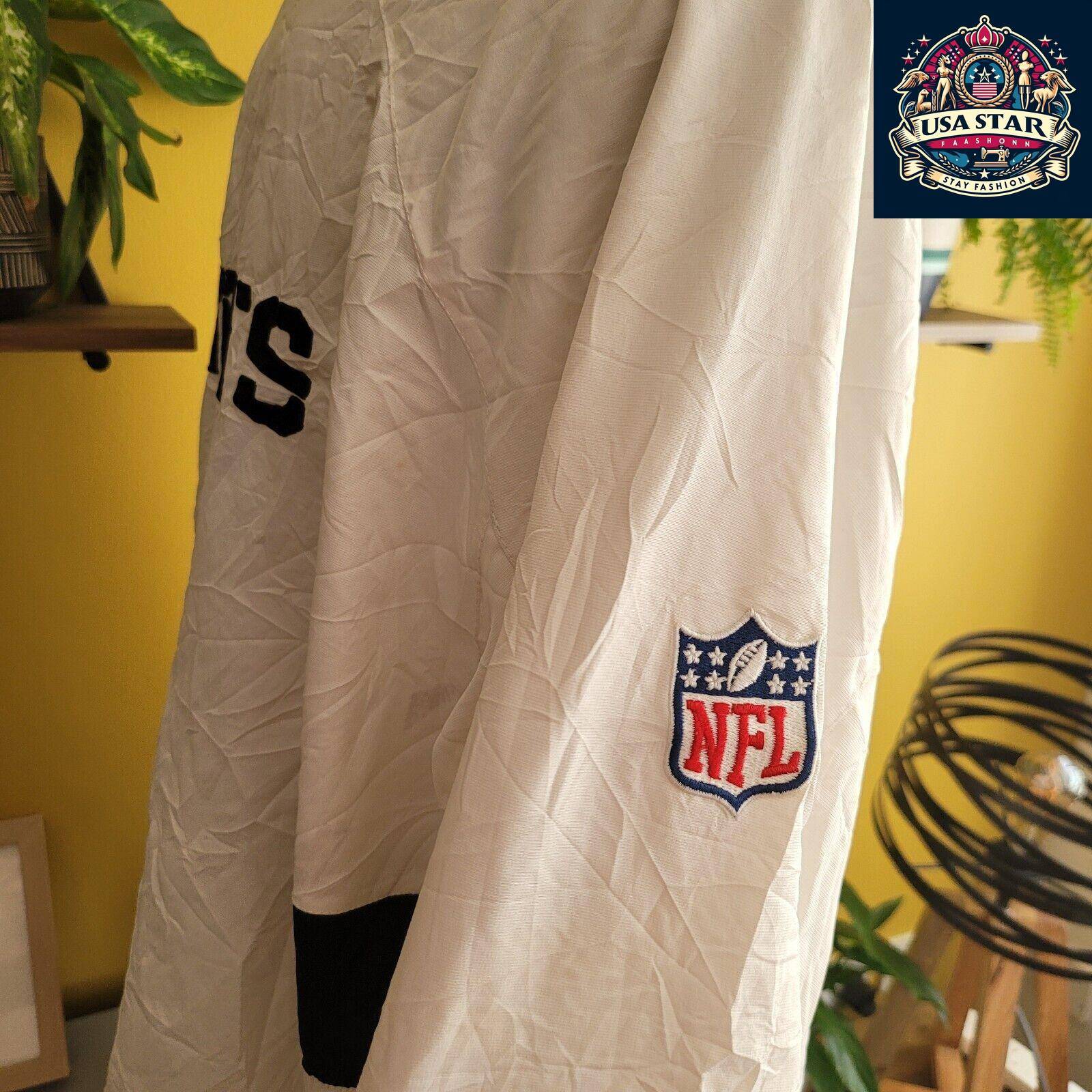 New Orleans Saints Jacket - Authentic Reebok Size L, Lightweight, Stylish Football Gear - USASTARFASHION