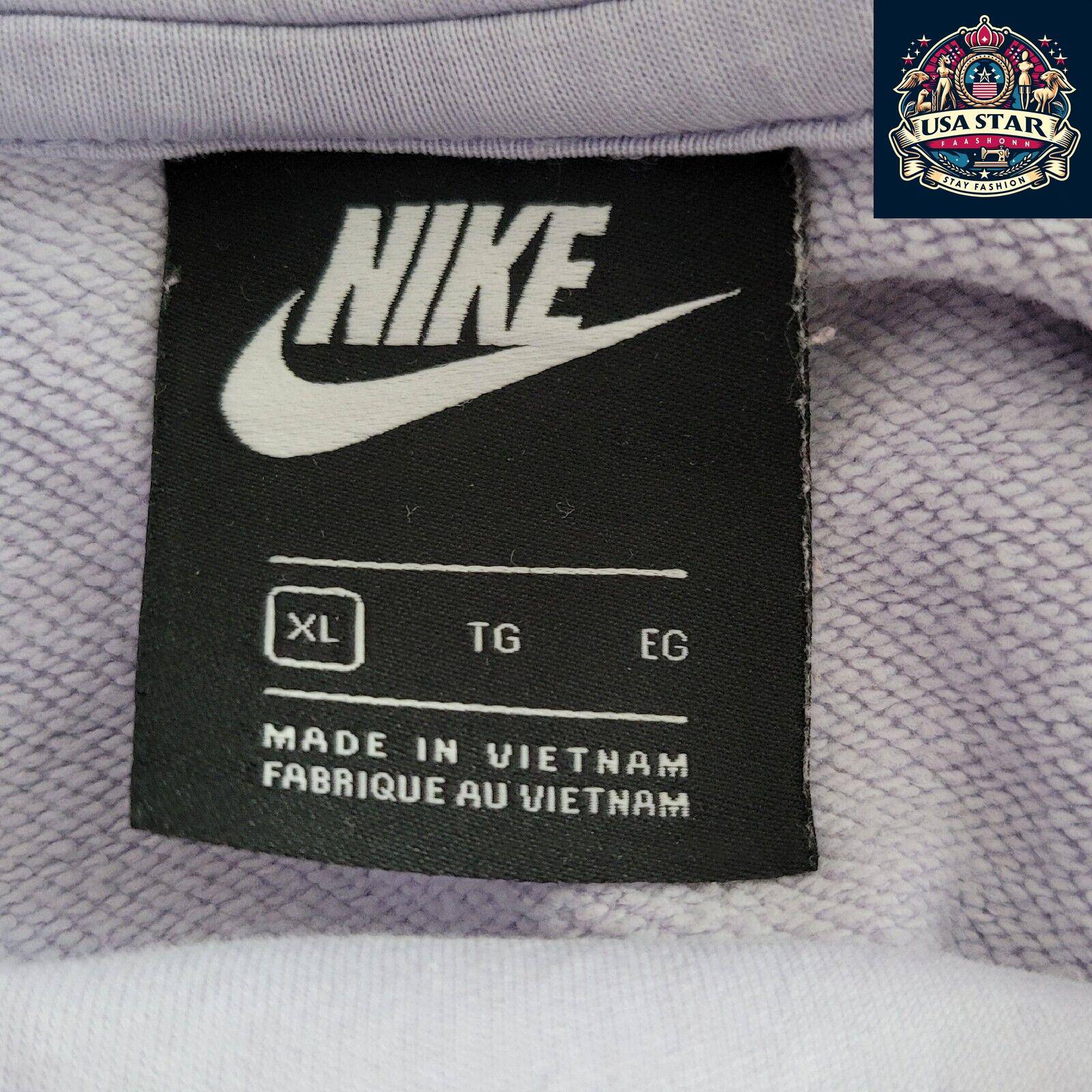 Nike Women's Hoodie XL - Soft Cotton, Breathable Purple Pullover for Comfort & Style - USASTARFASHION