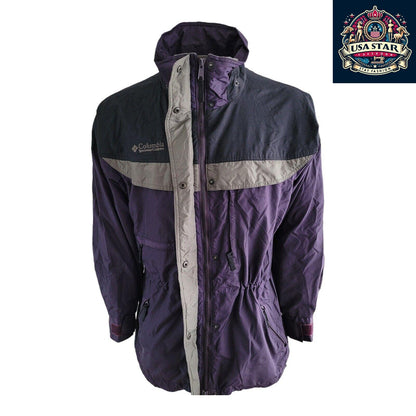 Columbia Women's Jacket - Boulder Ridge Medium Purple, Water-Resistant, Stylish & Durable Outerwear - USASTARFASHION