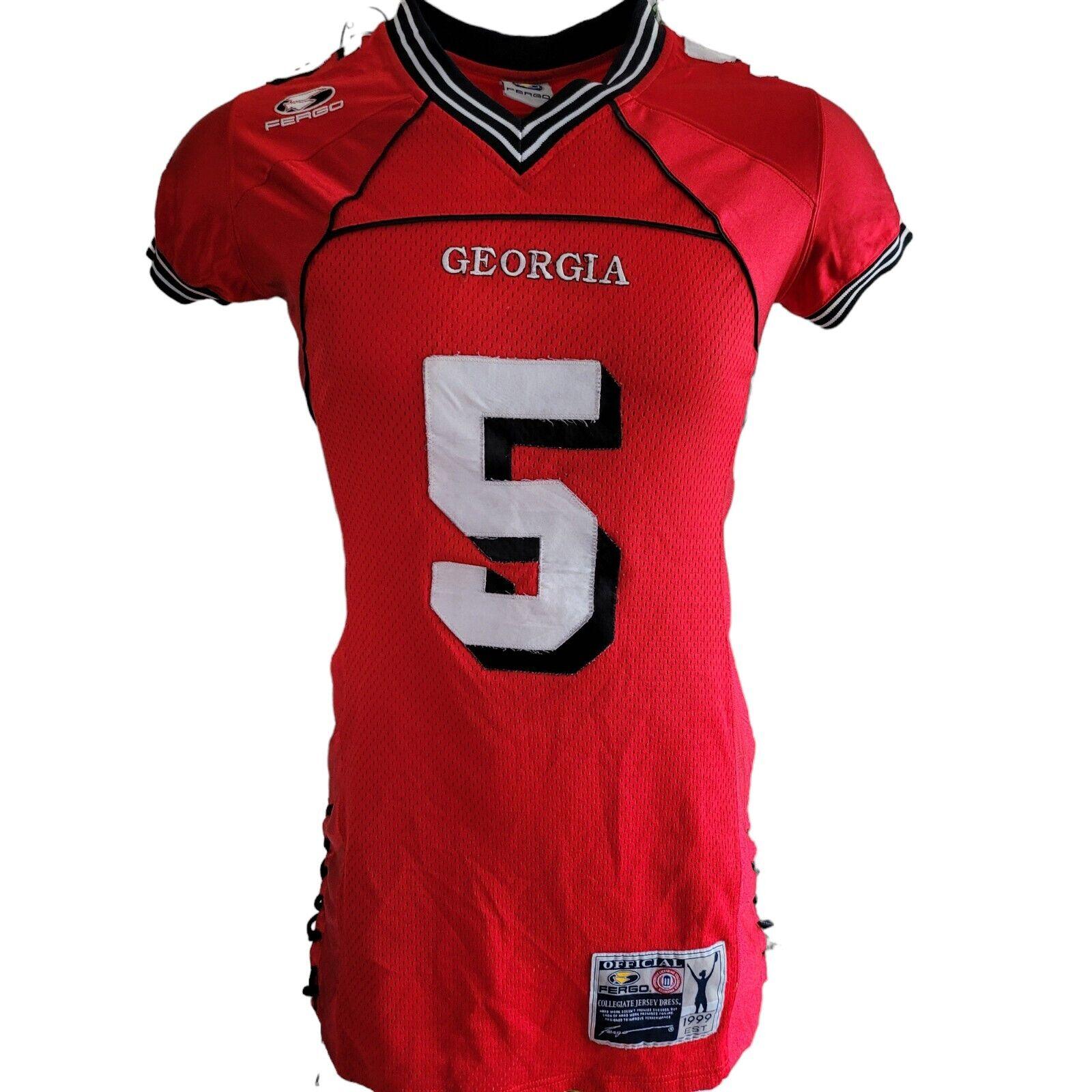 Georgia Bulldogs #5 Jersey Dress - Women's Large Size, Vibrant Colors-USASTARFASHION