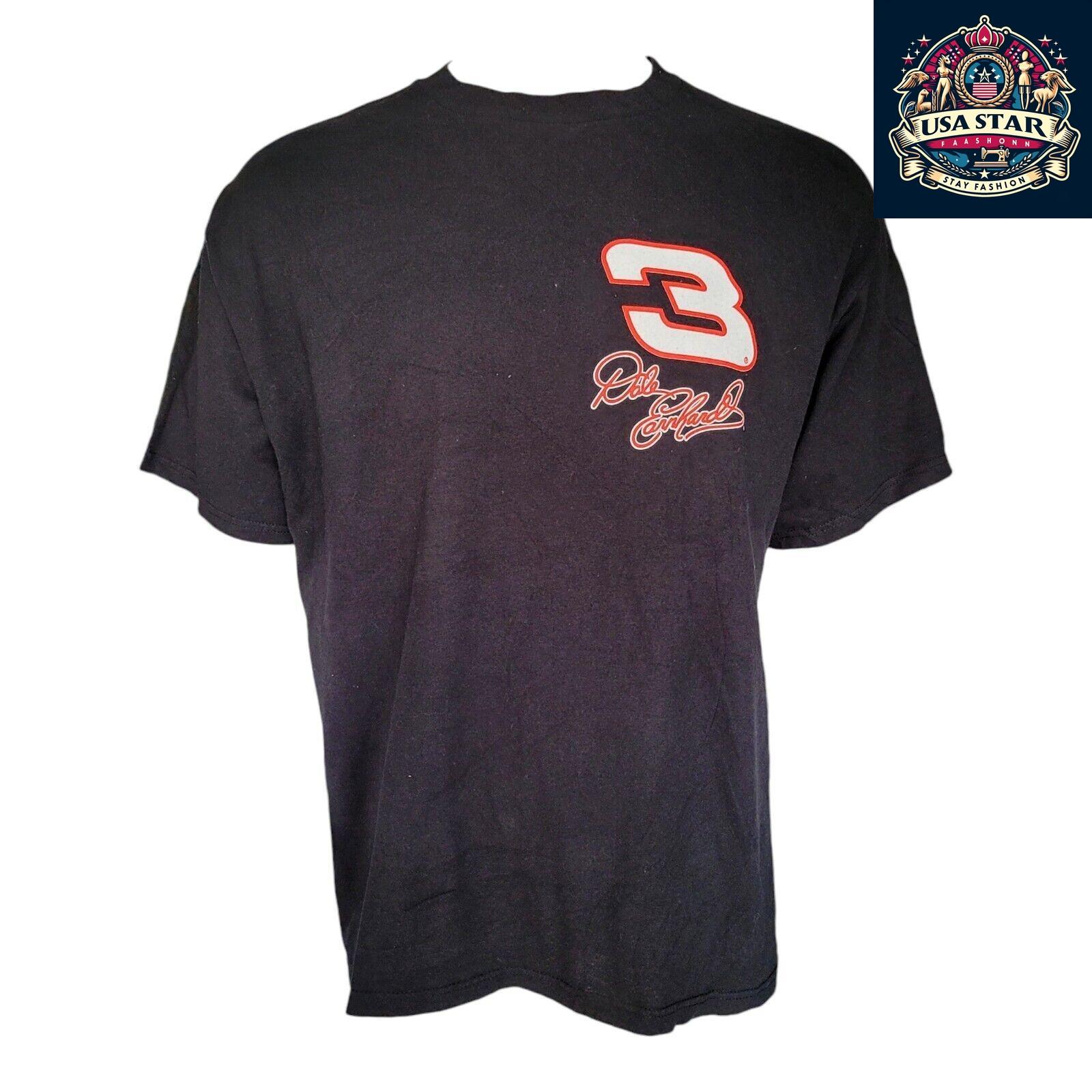 Dale Earnhardt T-Shirt XL Black – Vintage #3 Graphic, Soft Cotton, Comfortable Fit for Fans - USASTARFASHION