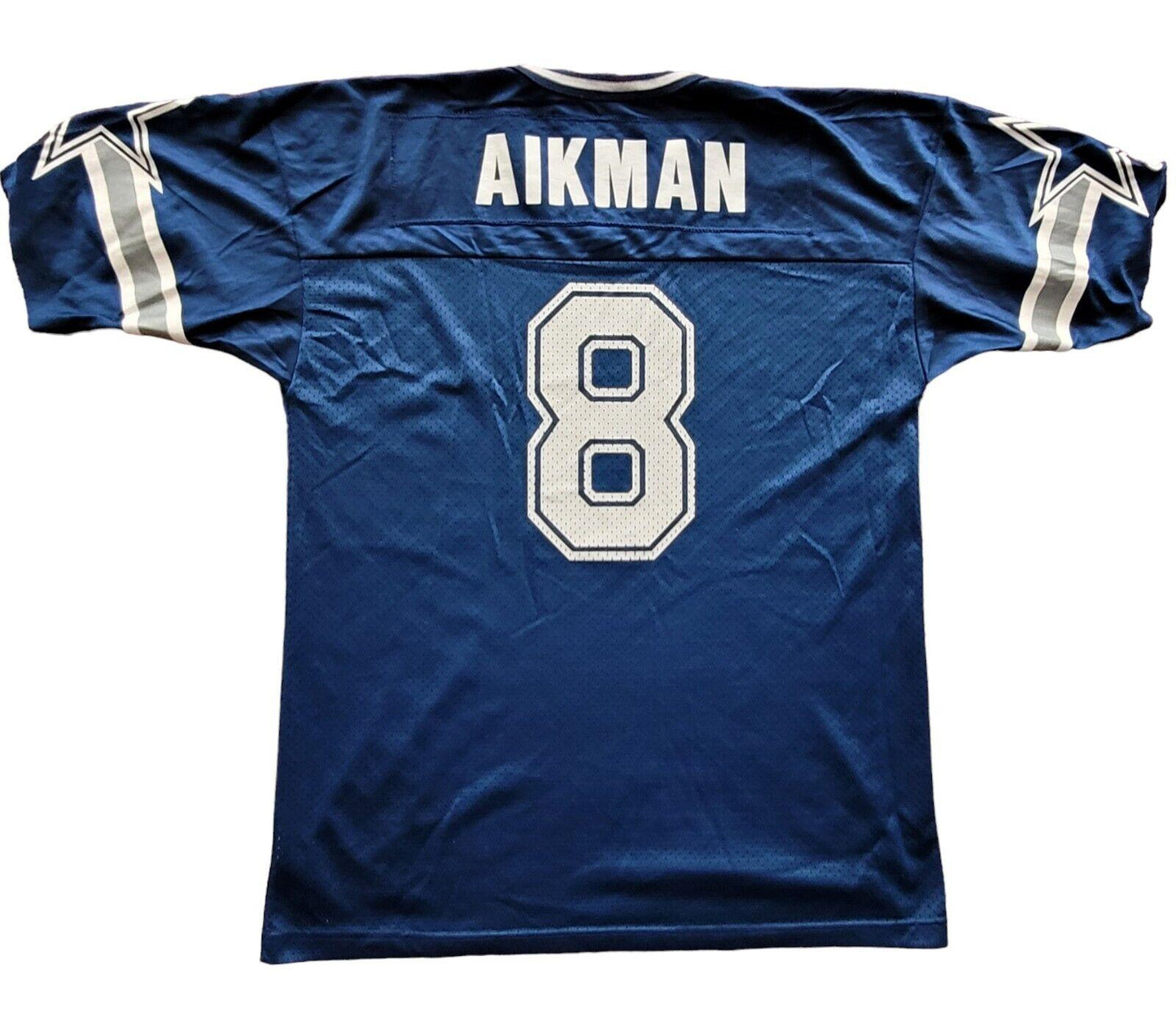 Vintage Champion Dallas Cowboys #8 Aikman Football Jersey - Authentic Men's Size 48-USASTARFASHION