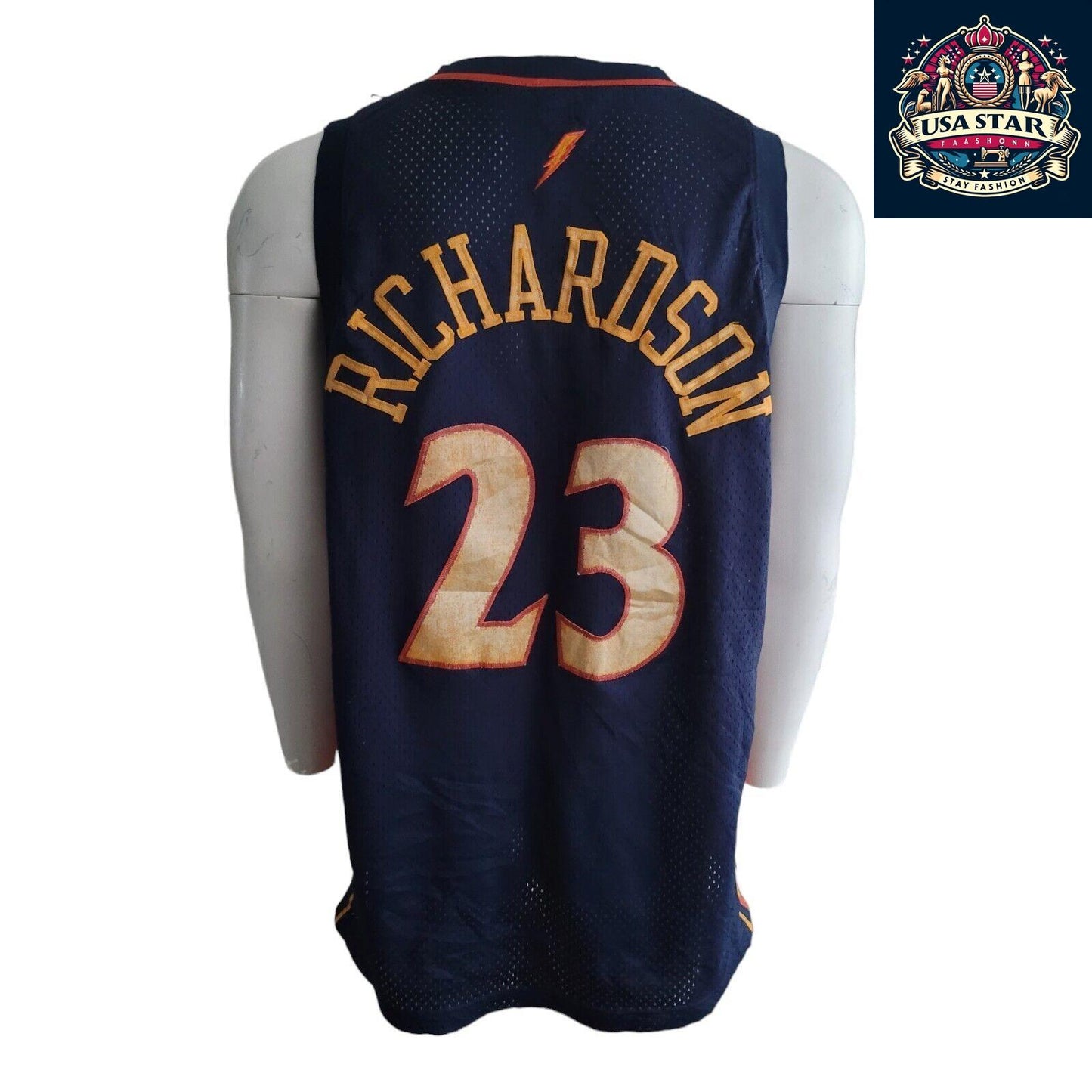 90's Jason Richardson #23 Golden State Warriors Nike Jersey XL - Vintage Sports Apparel in Navy - USASTARFASHION