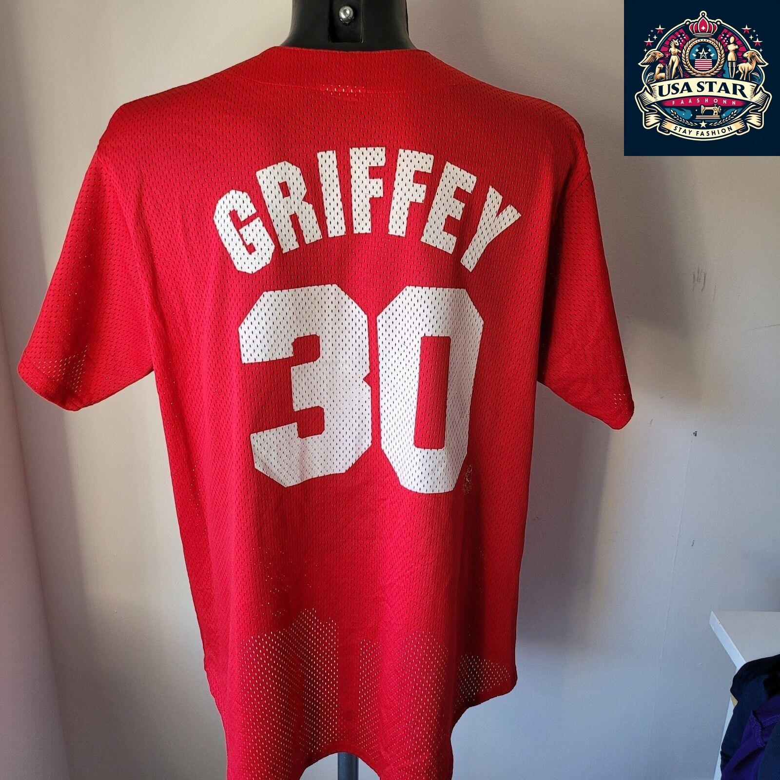 Cincinnati Reds Jersey #30 Ken Griffey Jr. Majestic Shirt L - Quality, Durable, Stylish Fit - USASTARFASHION