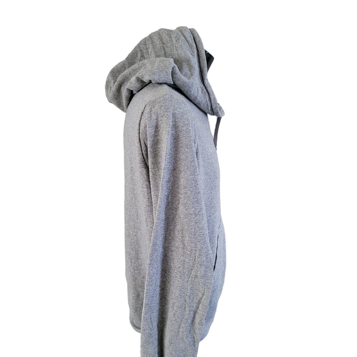 Nike Women's XL Grey Cotton Hoodie | Cozy Fit, Breathable Material, 23" Pit-to-Pit Measurement-USASTARFASHION