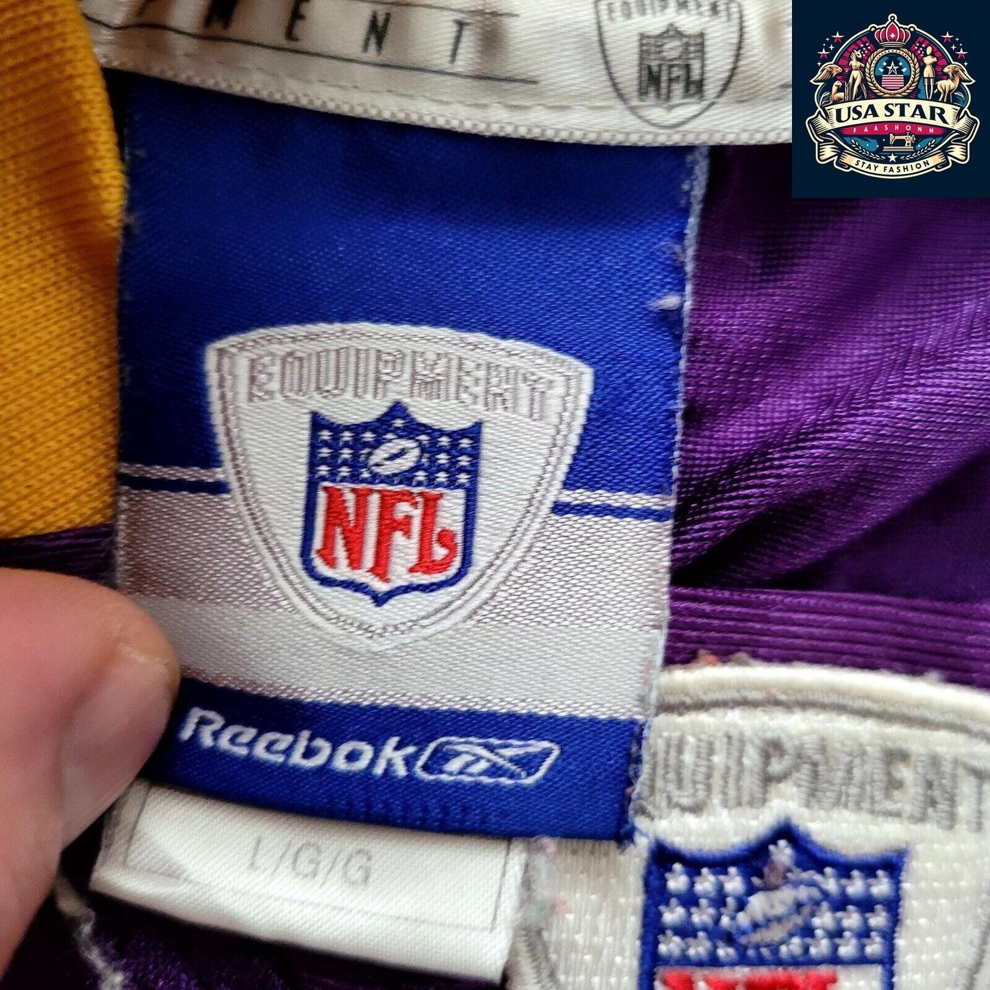 Troy Williamson Jersey #82 Minnesota Vikings Authentic Reebok Large Purple NFL Fan Gear - USASTARFASHION