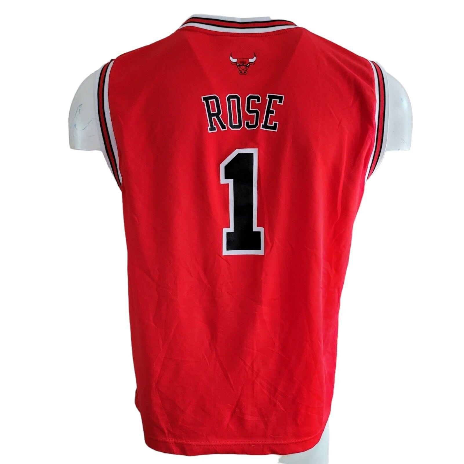 Chicago Bulls NBA Red Basketball Swingman Jersey #1 - Authentic adidas Rose-USASTARFASHION