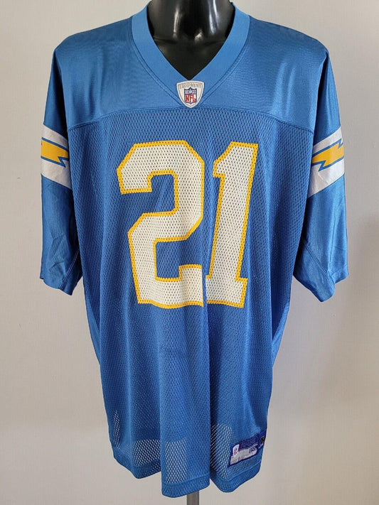 Reebok NFL San Diego Chargers Tomlinson #21 Jersey Shirt, Size 2XL-USASTARFASHION