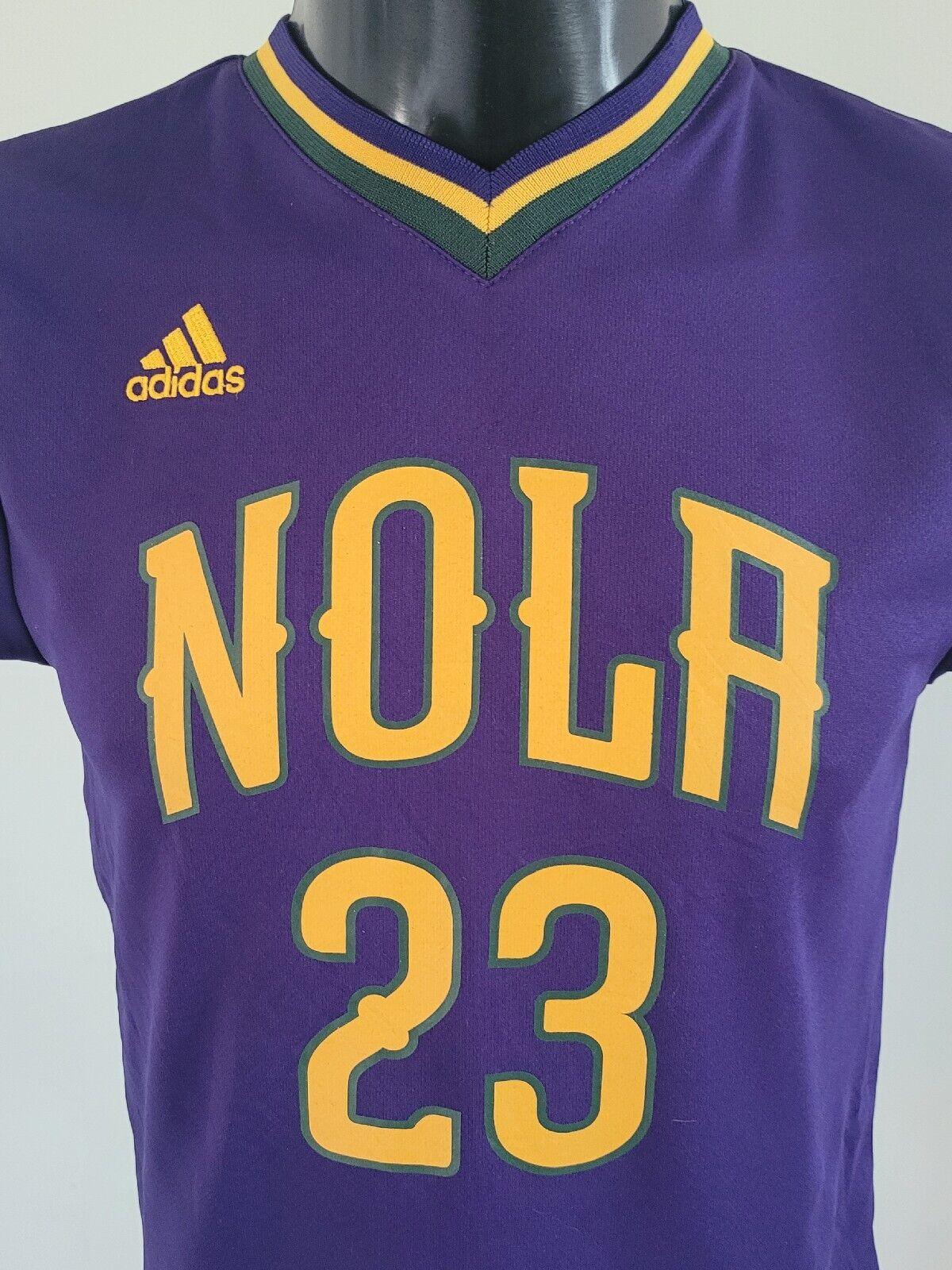 NBA Youth Jersey Medium NOLA #23 New Orleans Lakers Pelicans Mardi Gras-USASTARFASHION