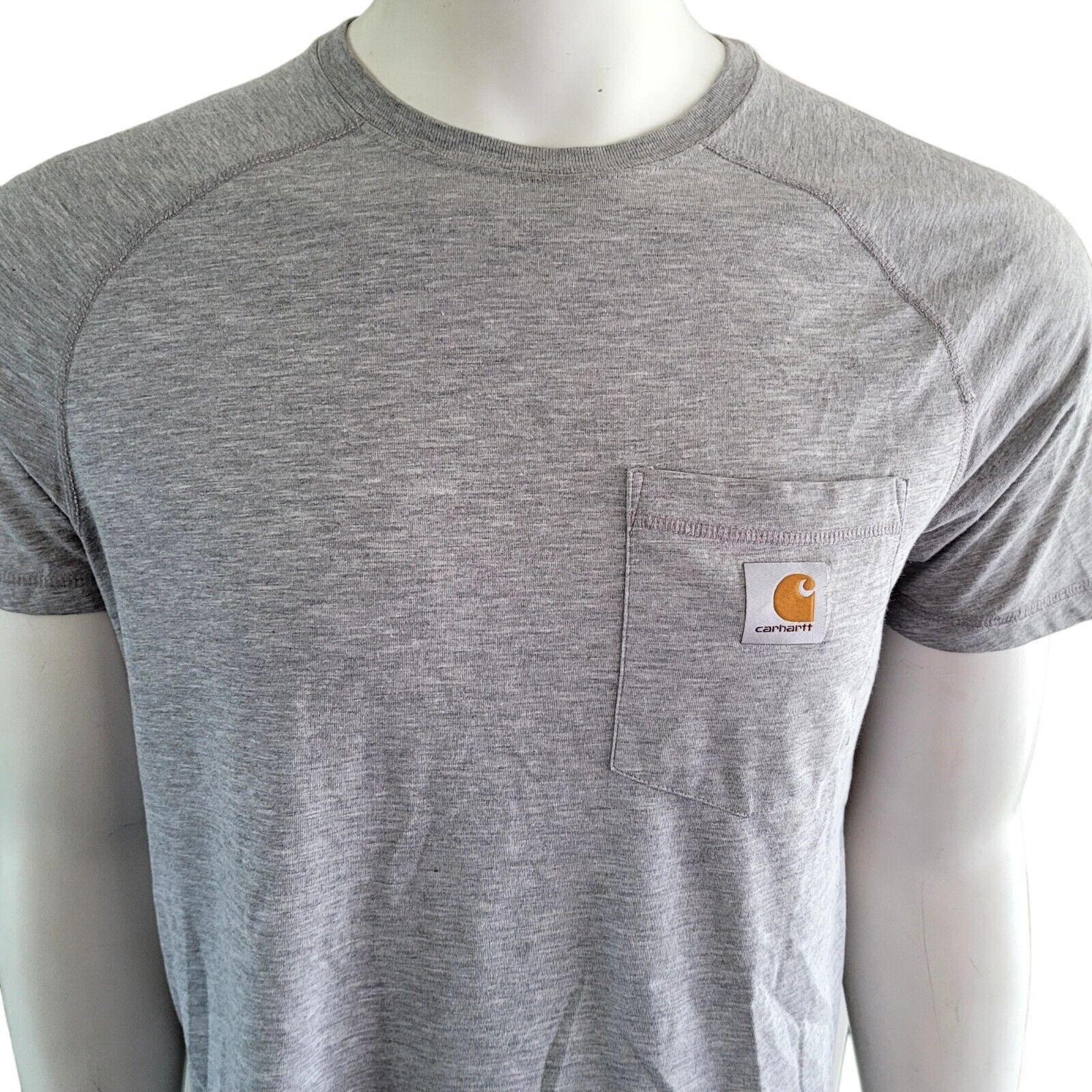 Carhartt Heather Gray Cotton Shirt | Relaxed Fit | Medium Size-USASTARFASHION