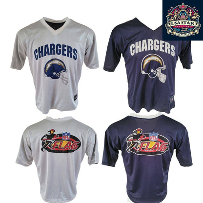 Los Angeles Chargers Jersey - Reversible Flag Football Jersey Size M for Comfortable Team Pride - USASTARFASHION