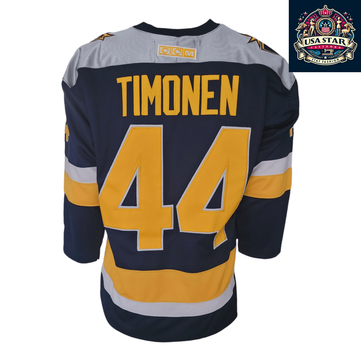 Vintage Kimmo Timonen #44 Nashville Predators CCM Jersey Adult M NHL Authentic - USASTARFASHION