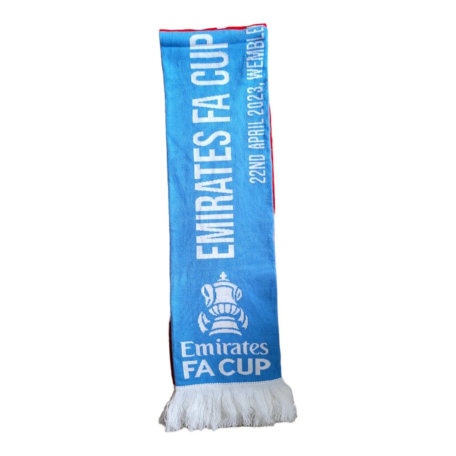 Sheffield United v Manchester City FA Cup Semi-Final Match Scarf - Wembley 2023-USASTARFASHION