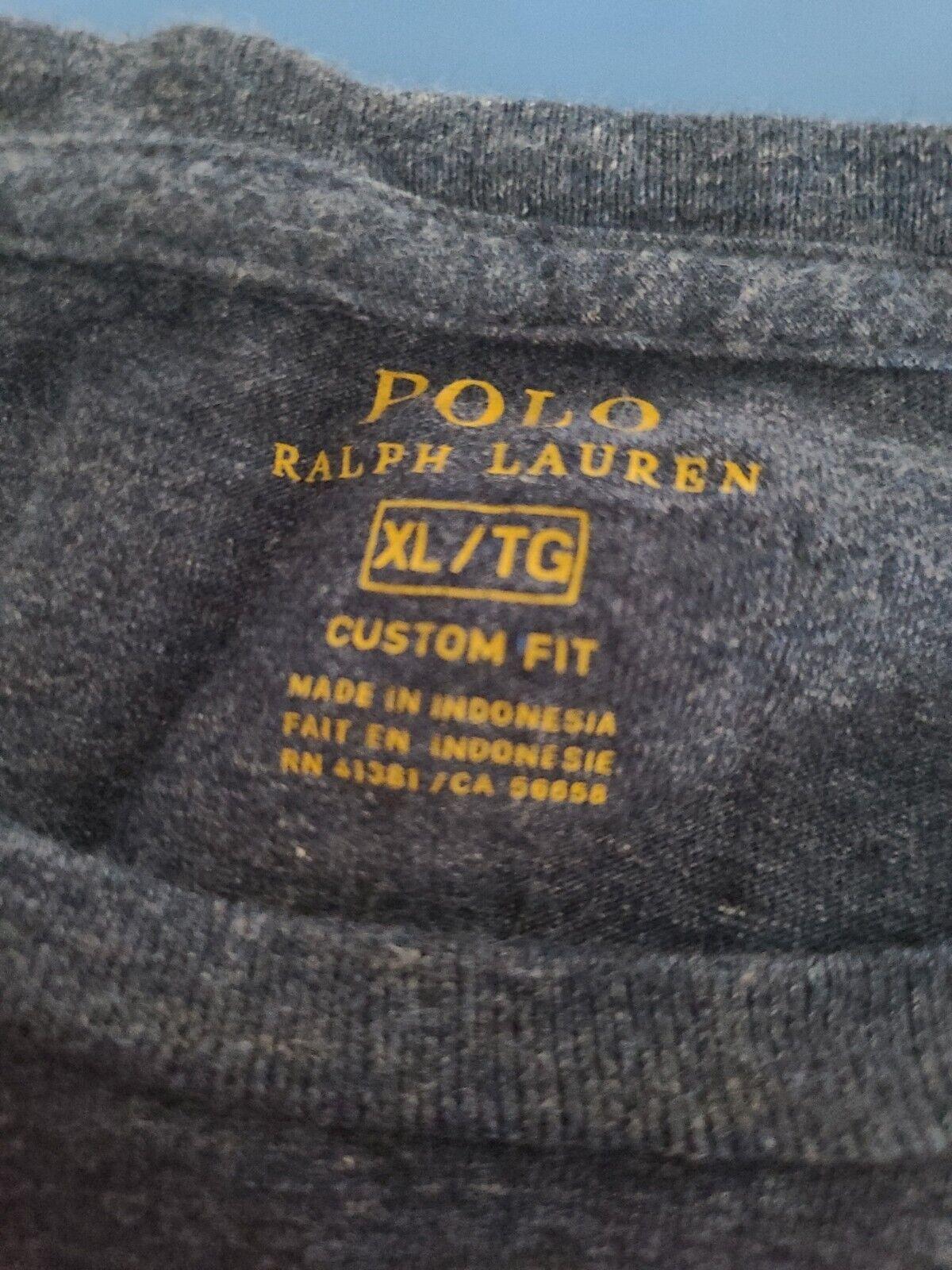 Polo Ralph Lauren XL Cotton Sweatshirt in Dark Blue - Unisex Design-USASTARFASHION