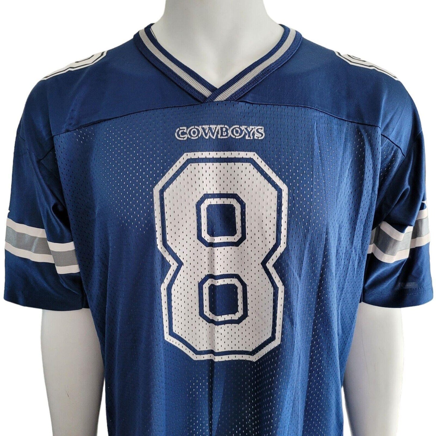 Vintage Champion Dallas Cowboys #8 Aikman Football Jersey - Authentic Men's Size 48-USASTARFASHION