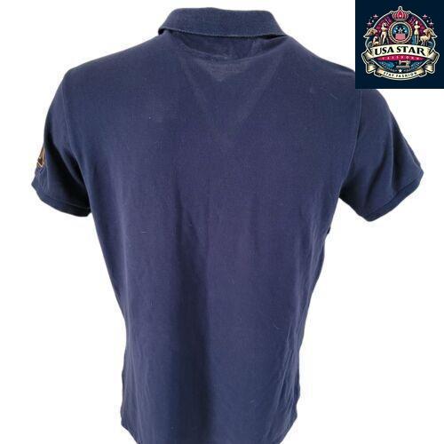 Polo Ralph Lauren T-Shirt Navy Blue Round Neck Size S, Classic Design, Comfortable Fit - USASTARFASHION