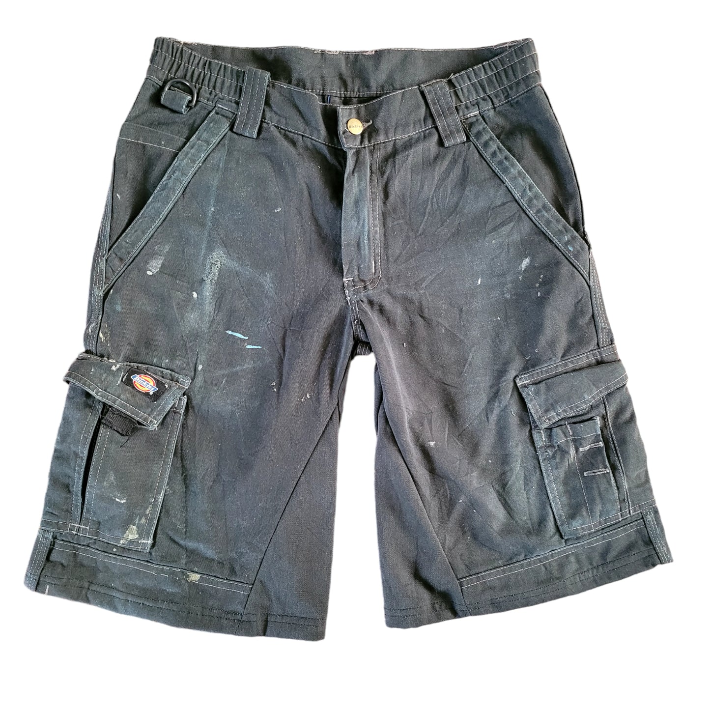 Dickies Cargo Jorts for Work - Black, Size 32-USASTARFASHION