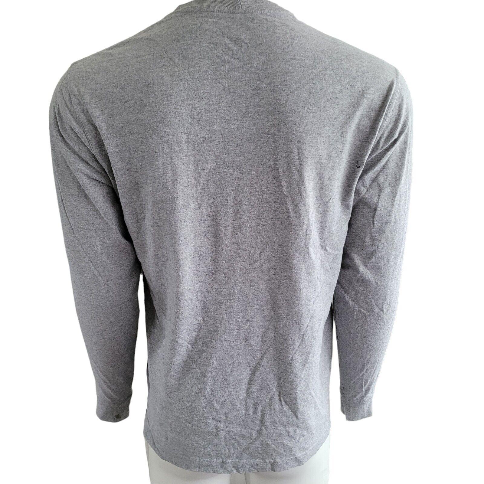 Carhartt Gray Long Sleeve Shirt - Size S Original Fit - 90% Cotton Blend - Signature Logo-USASTARFASHION