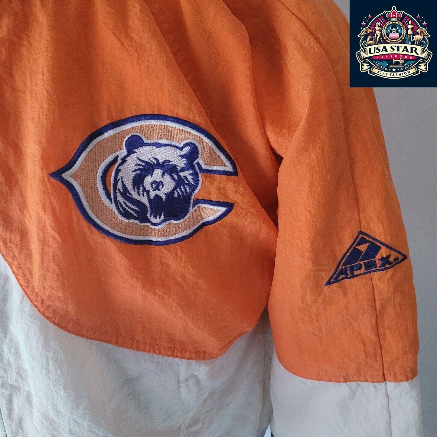 Chicago Bears Jacket - NFL Apexone Proline Apparel, Durable Comfort, Officially Licensed - USASTARFASHION