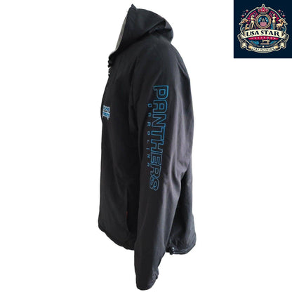 Carolina Panthers Jacket – Stylish 2-In-1 Reversible Design With Pockets, Size L - USASTARFASHION