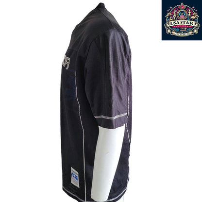 Starter Black Sports Jersey - Number 71, Size L, Breathable Fabric, Iconic Style, Good Condition - USASTARFASHION