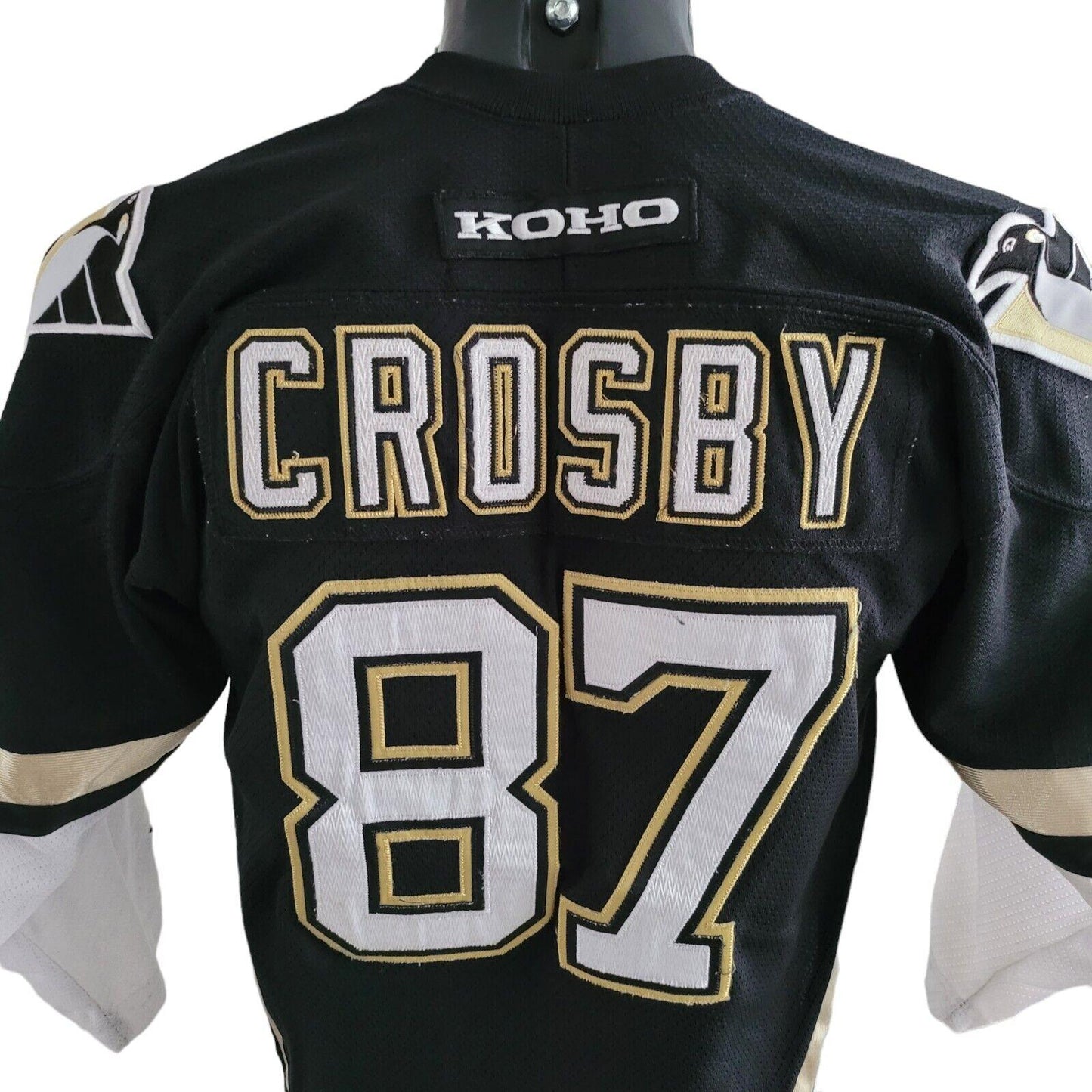 Vintage KOHO NHL Pittsburgh Penguins Crosby #87 Youth Jersey L/XL-USASTARFASHION