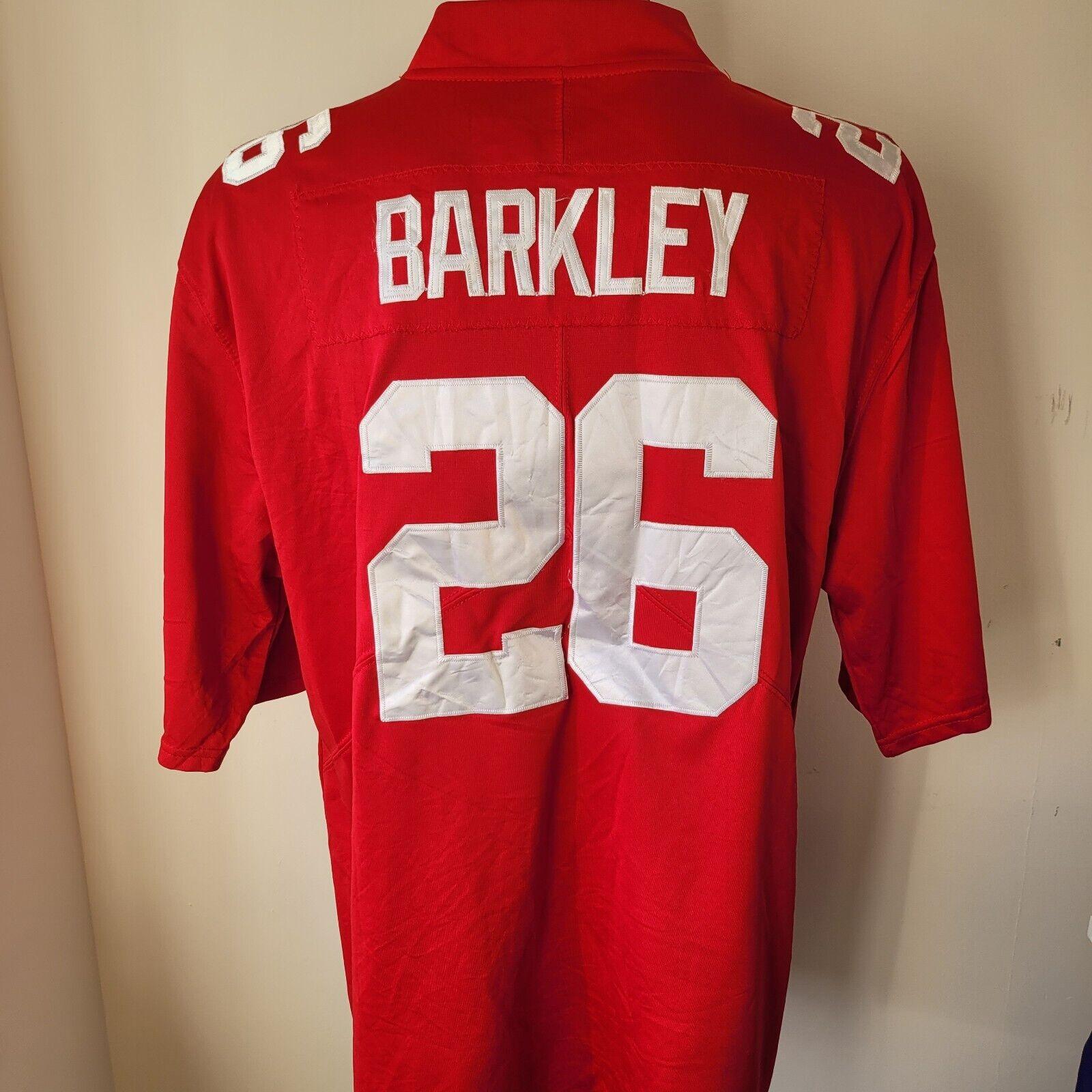 SAQUON BARKLEY #26 Giants Red NFL Jersey XL - Nike On Field Men's-USASTARFASHION